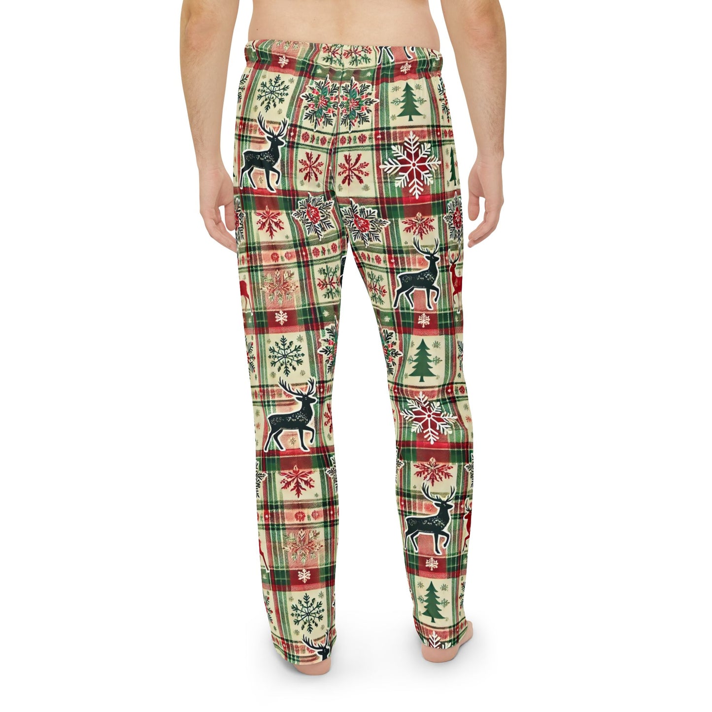 Evergreen Stag Men's Pajama Pants (AOP)