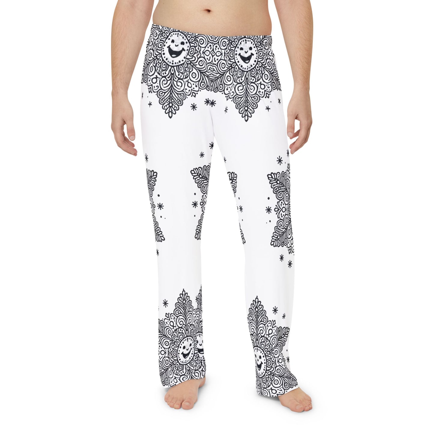 Snowflake Men's Pajama Pants (AOP)