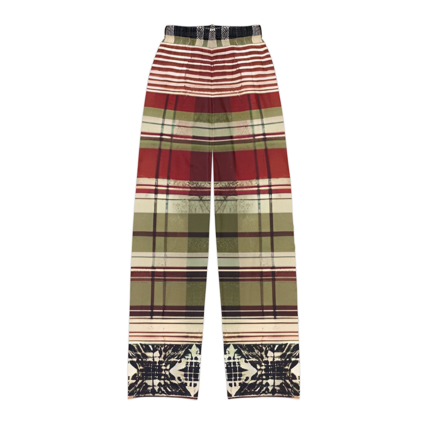 Between the Lines Plaid Kids Pajama Pants (AOP)