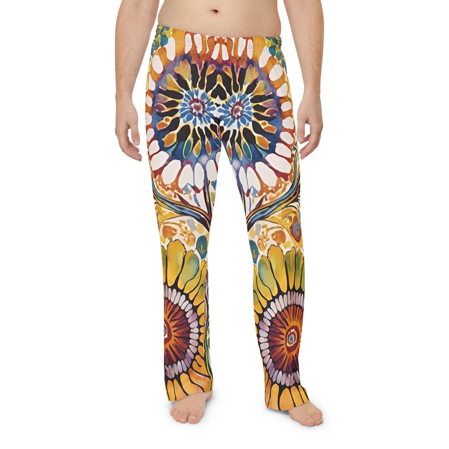 Floral Harmony Men's Pajama Pants (AOP)