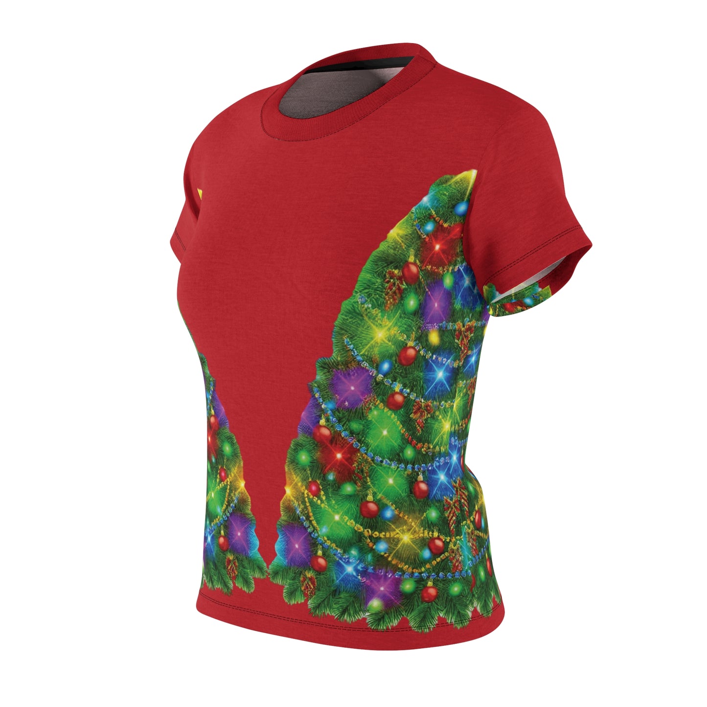 Christmas Tree Women's Cut & Sew Tee (AOP)