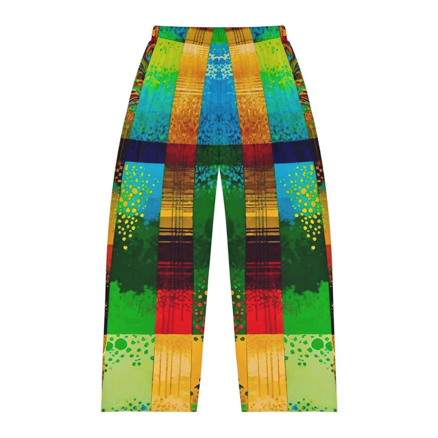 Color Me Rad Plaid Men's Pajama Pants (AOP)