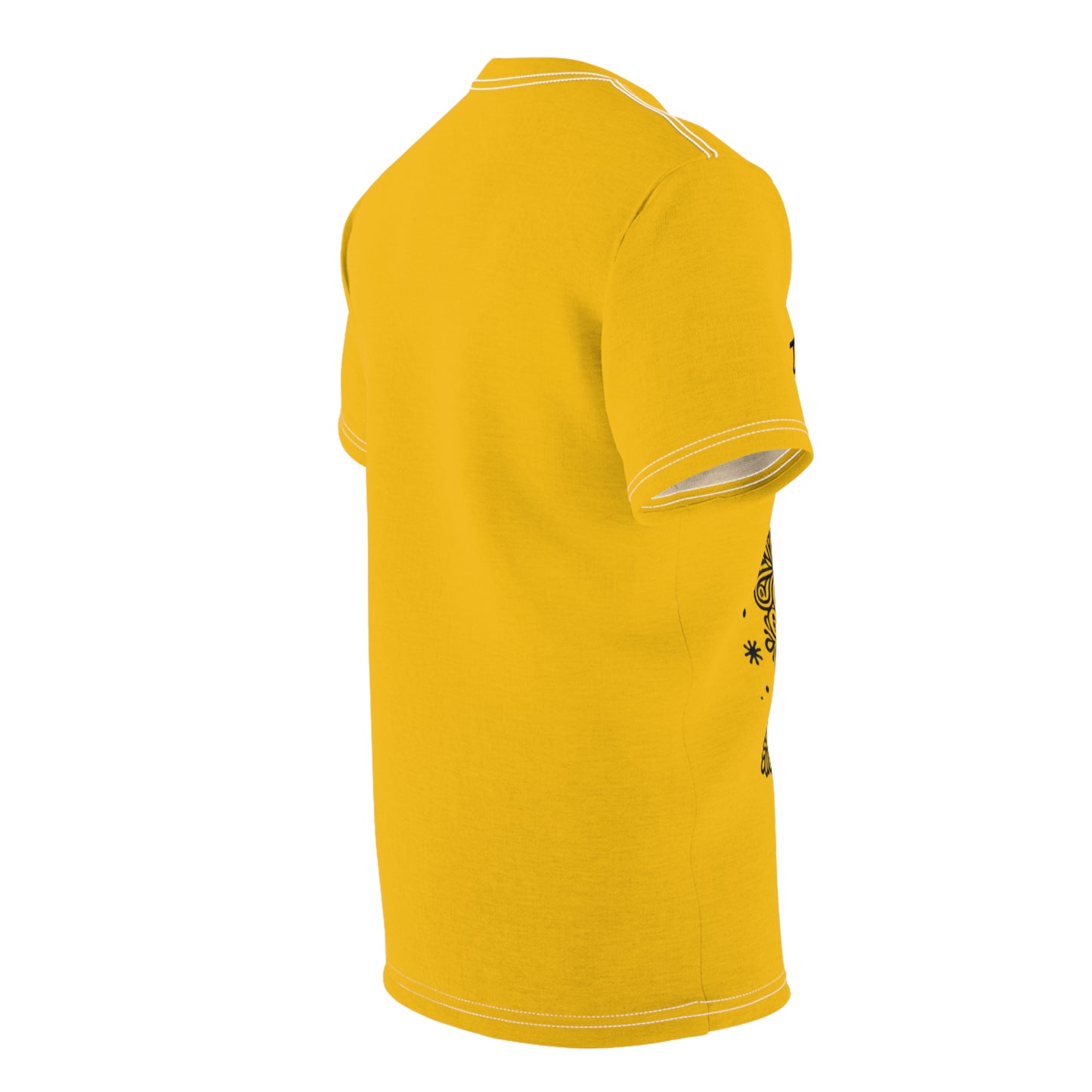 Snowflake - Yellow Men's Cut & Sew Tee (AOP)