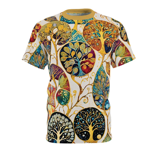 Golden Bloom Men's Cut & Sew Tee (AOP)