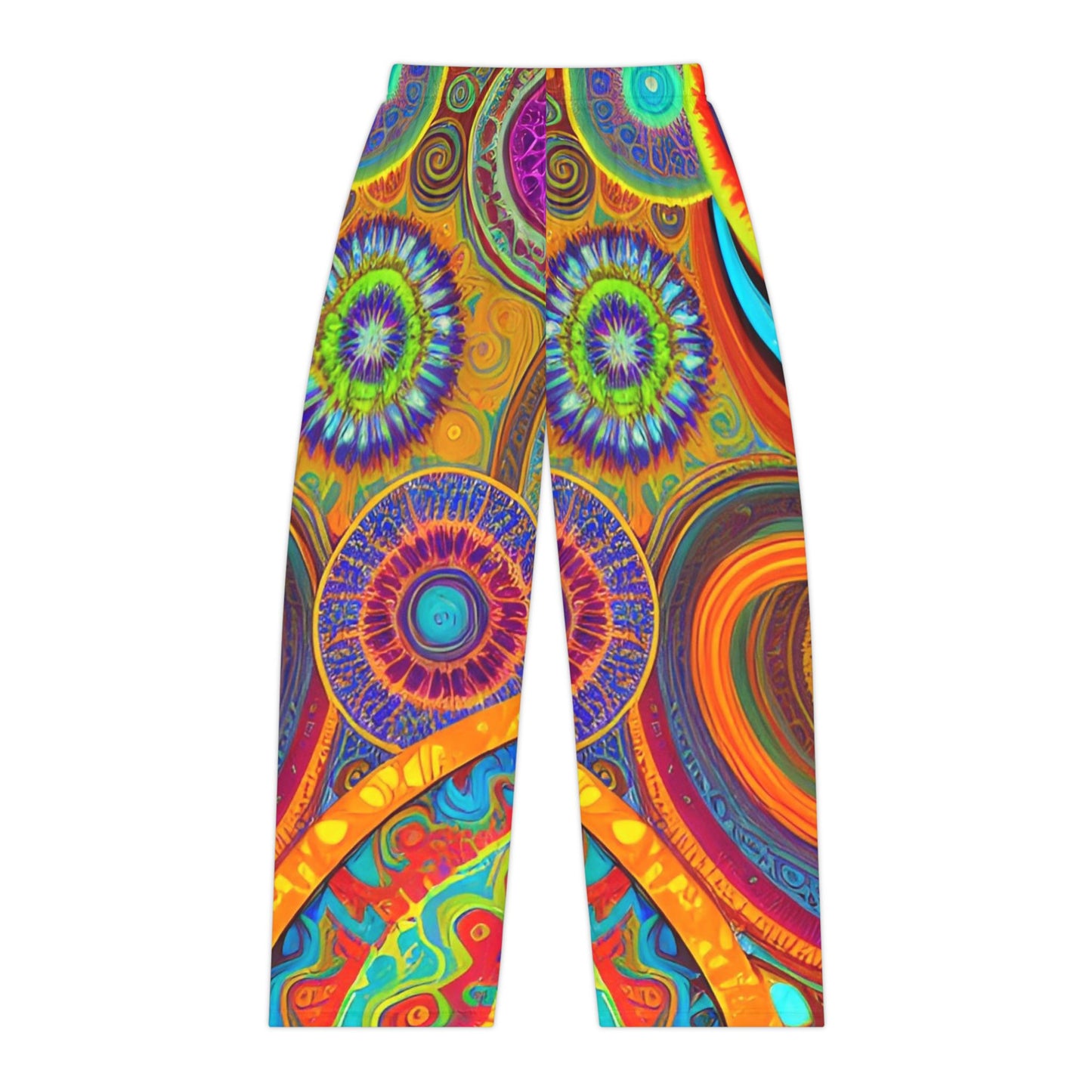 Prismatic Bloom Women's Pajama Pants (AOP)