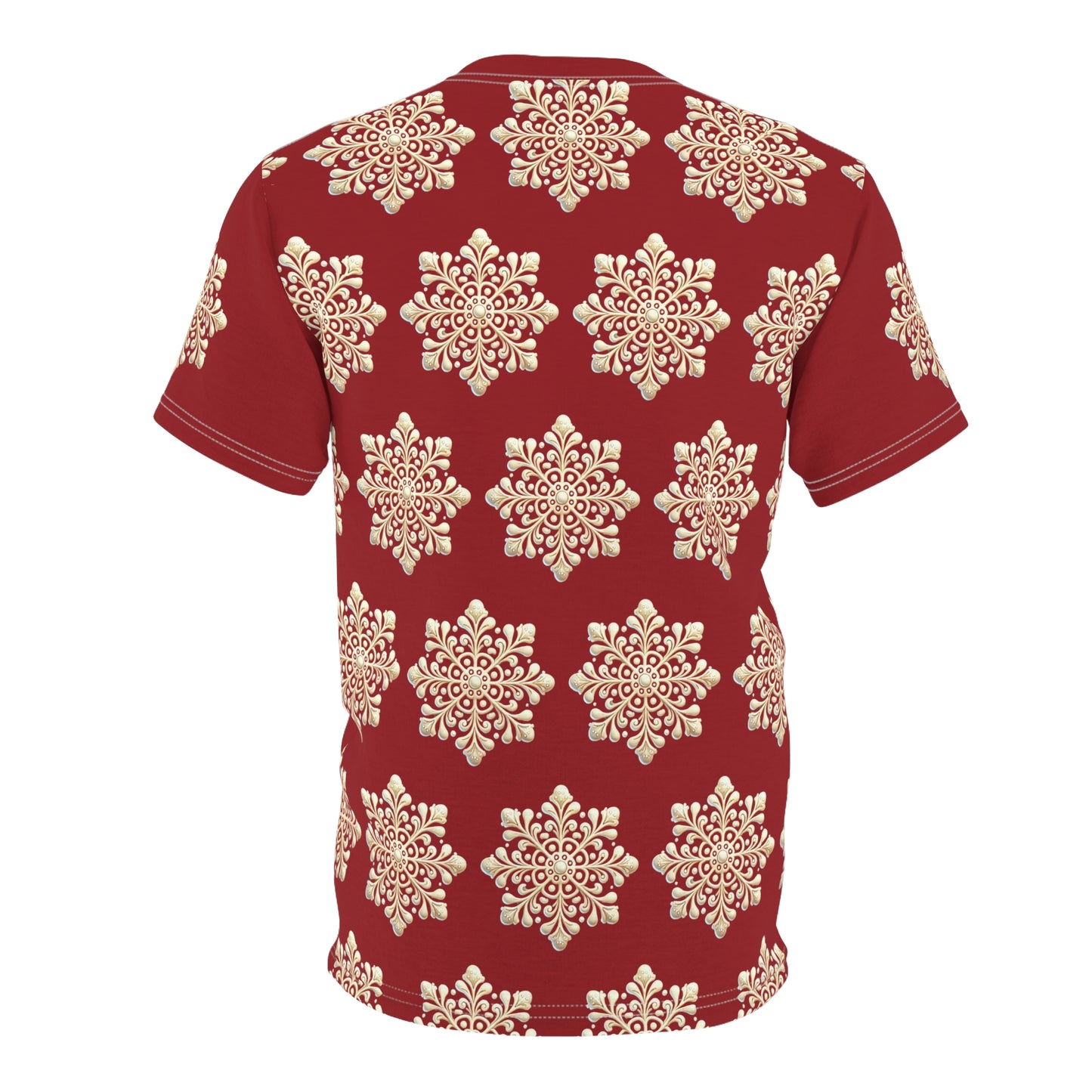 Snow Flake Men's Cut & Sew Tee (AOP)