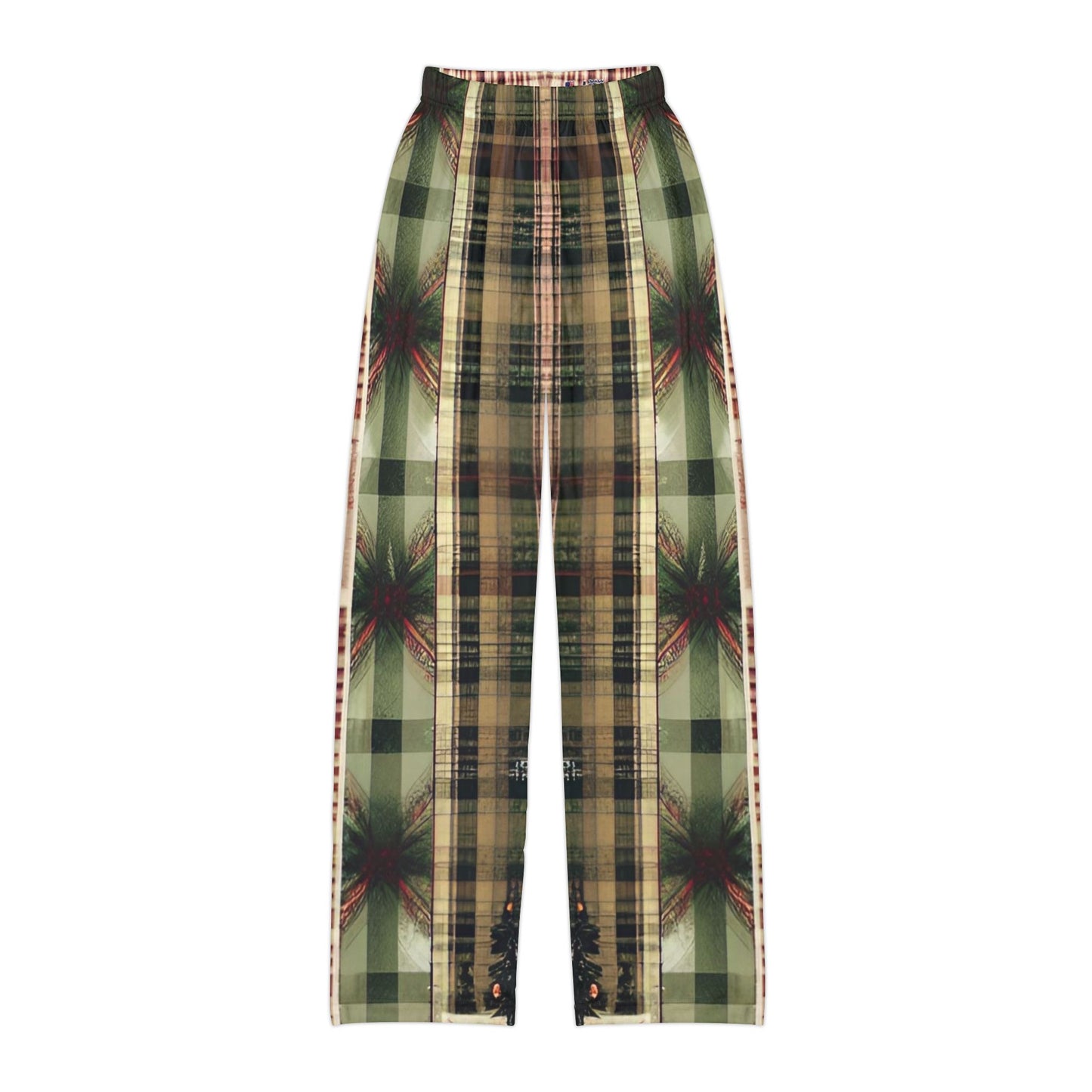 Winter Pine Plaid Kids Pajama Pants (AOP)