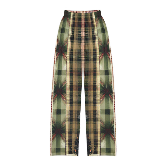 Winter Pine Plaid Kids Pajama Pants (AOP)