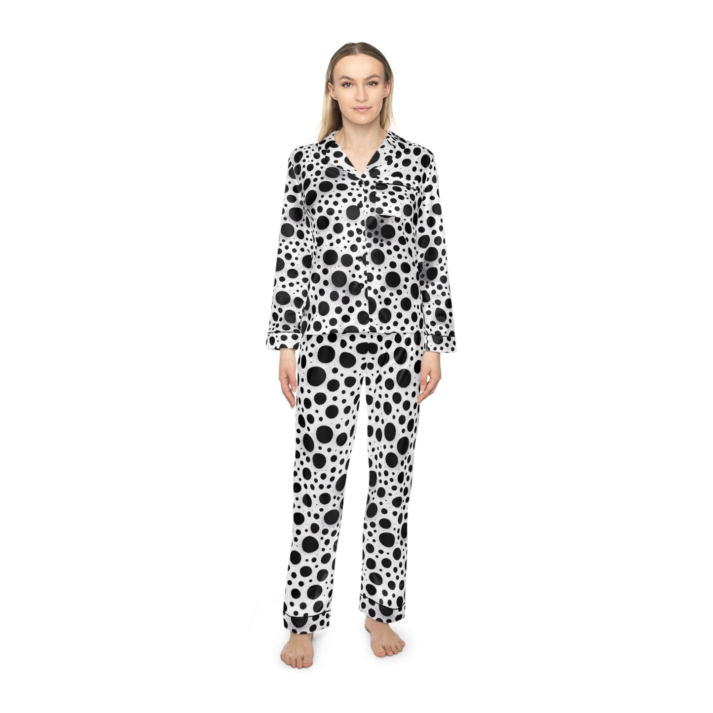 Dalmatian Women's Satin Pajamas (AOP)