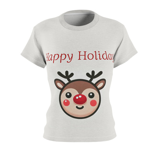 Reindeer Women's Cut & Sew Tee (AOP)