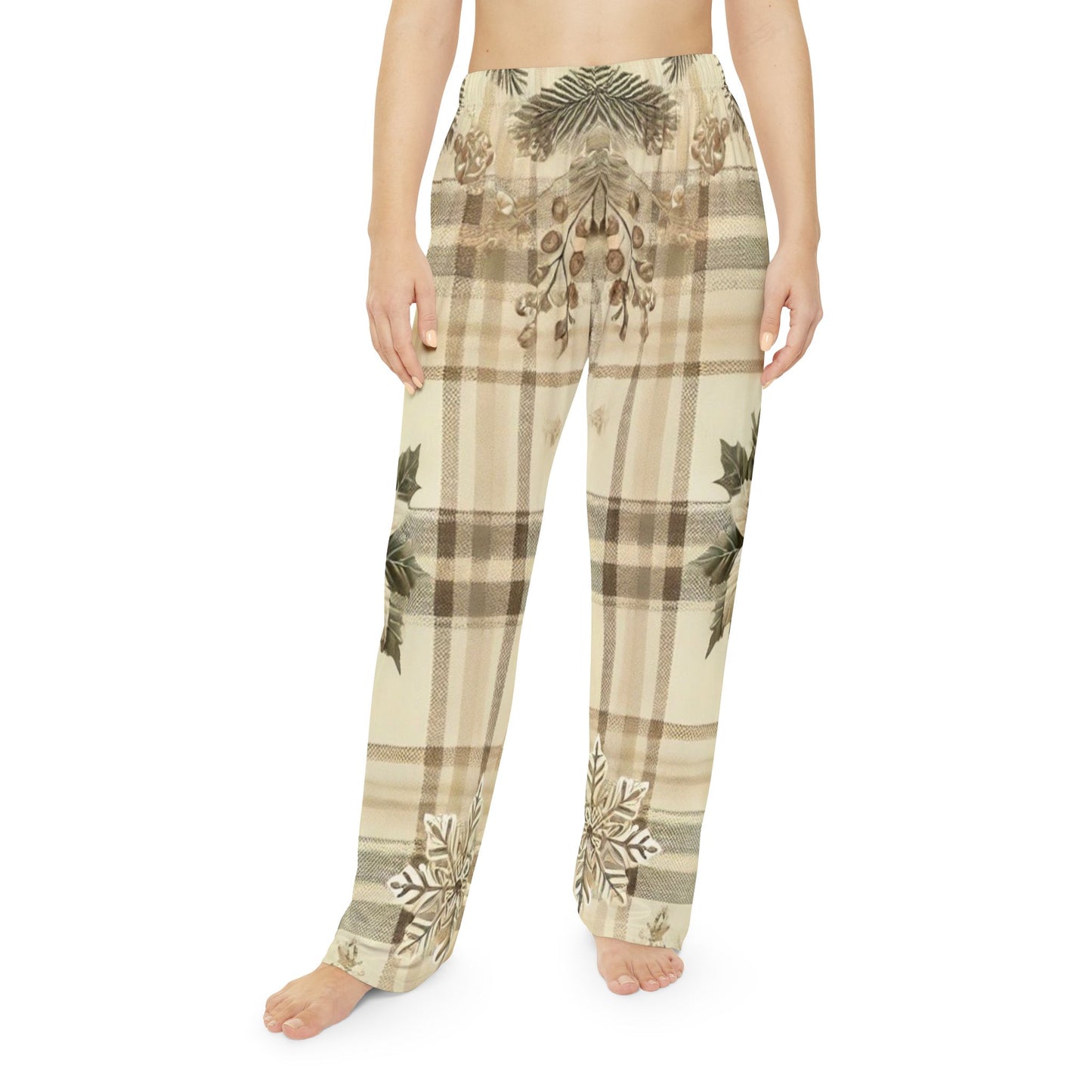 Golden Bow Women's Pajama Pants (AOP)