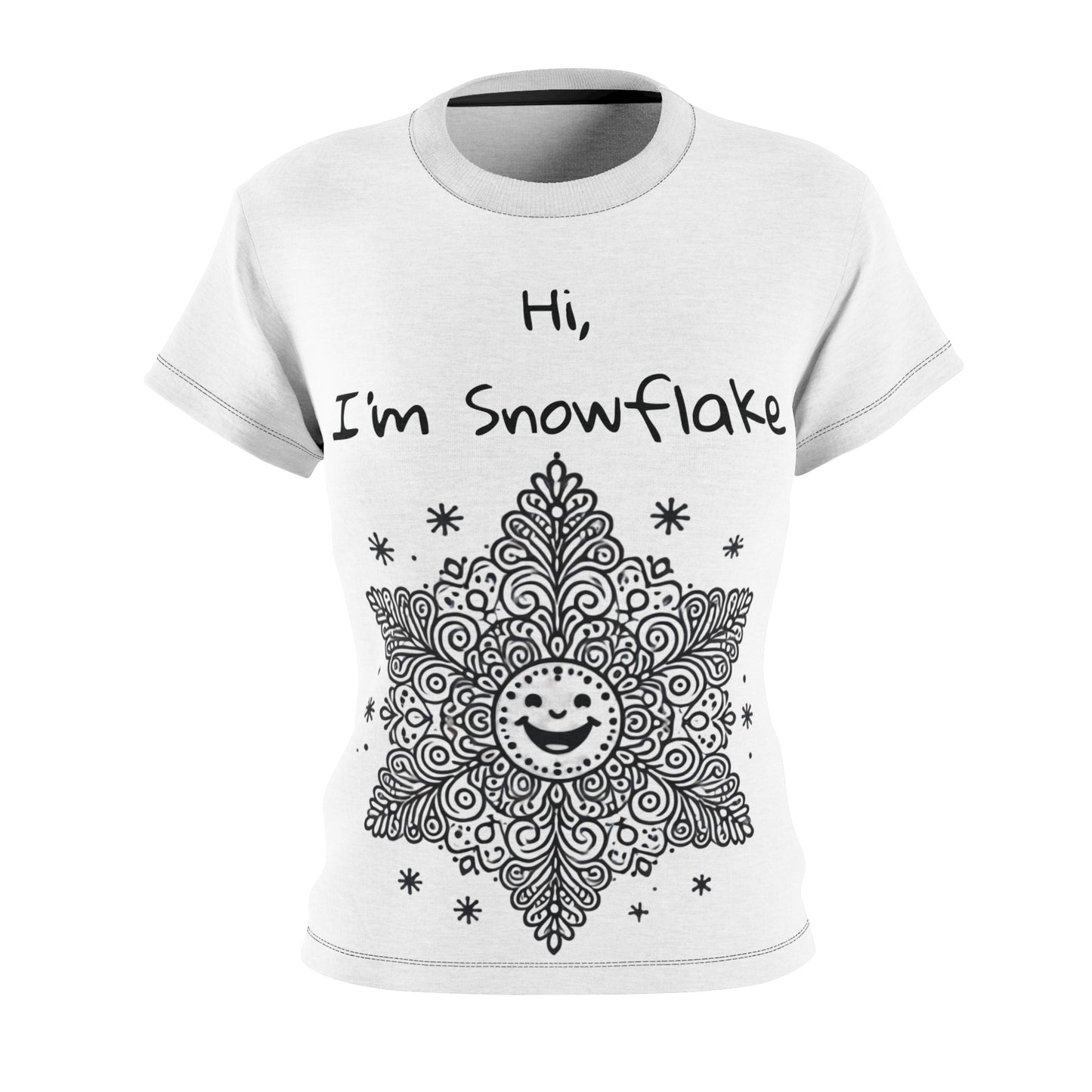 Snowflake Women's Cut & Sew Tee (AOP)