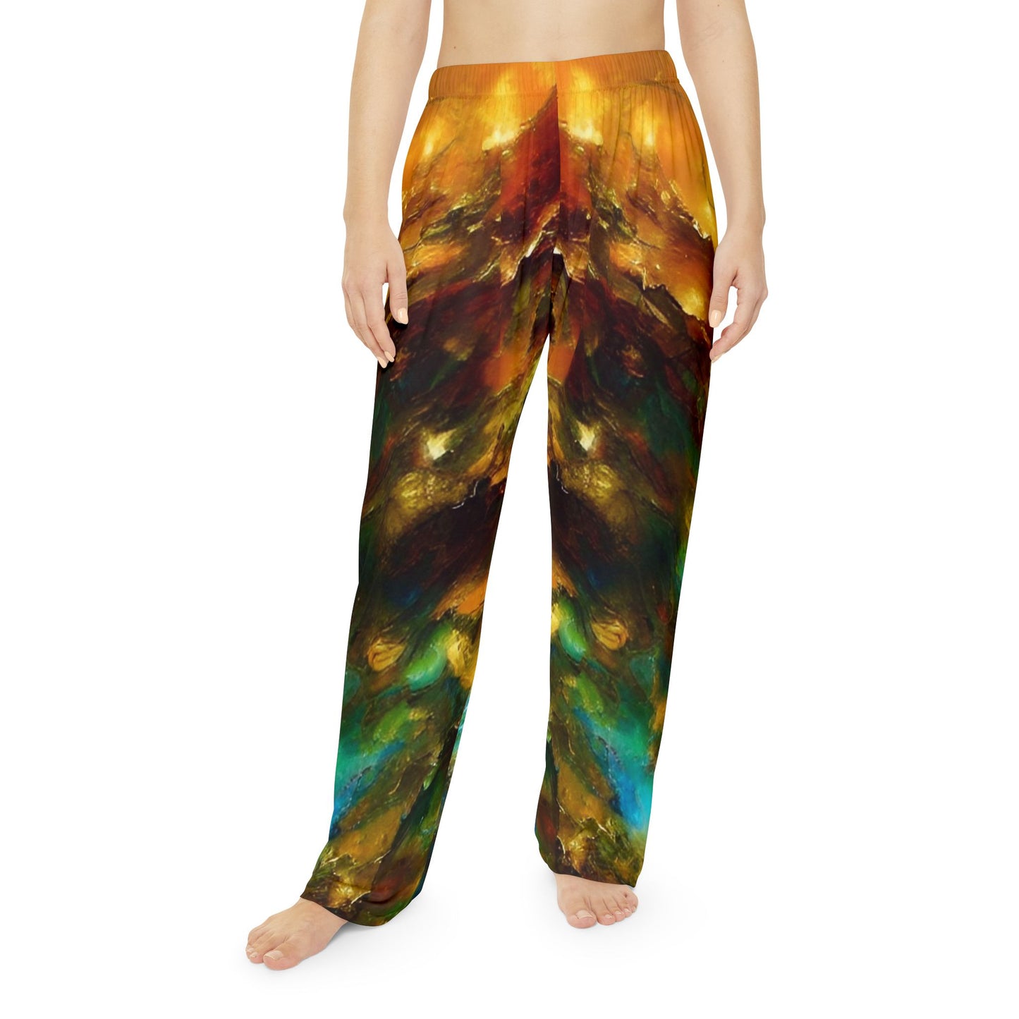 Marbled Women's Pajama Pants (AOP)