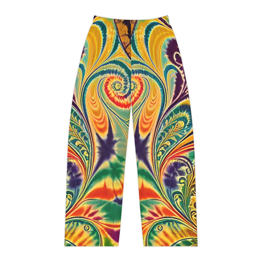 Radiant Swirl Women's Pajama Pants (AOP)