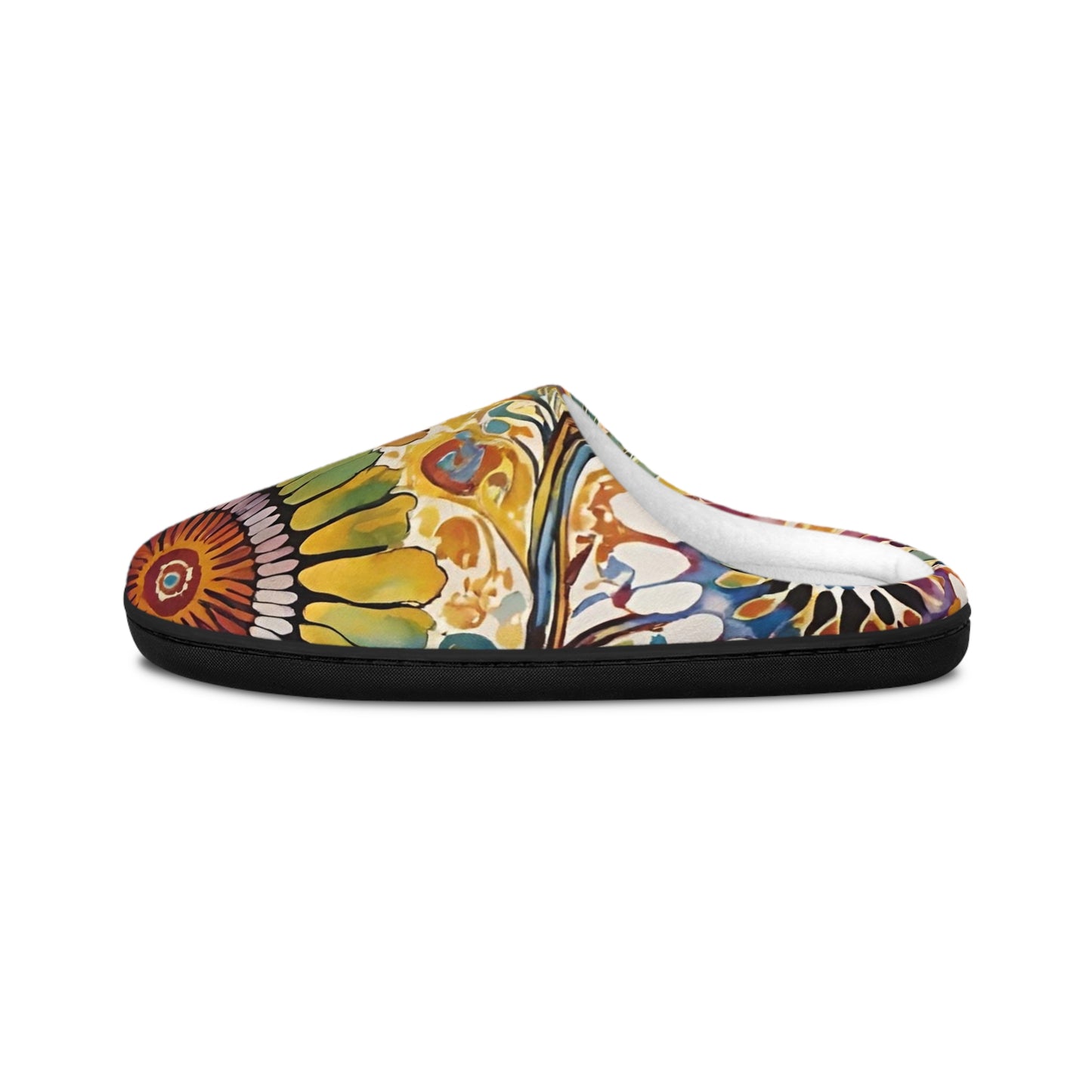 Floral Harmony Men's Indoor Slippers