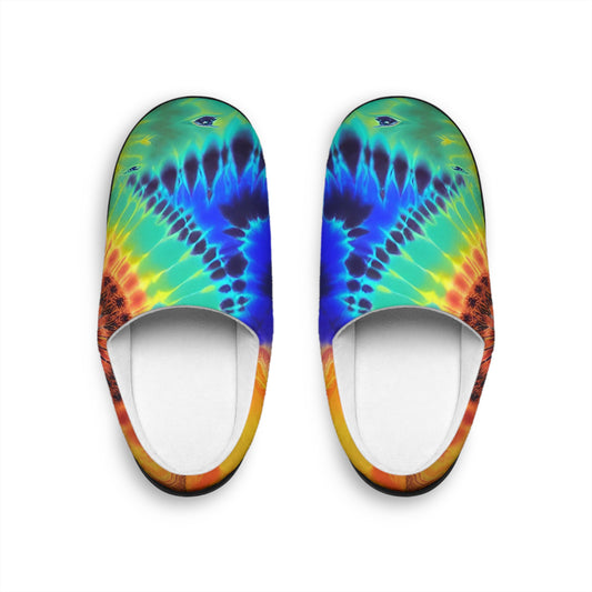 Rainbow Swirl Women's Indoor Slippers