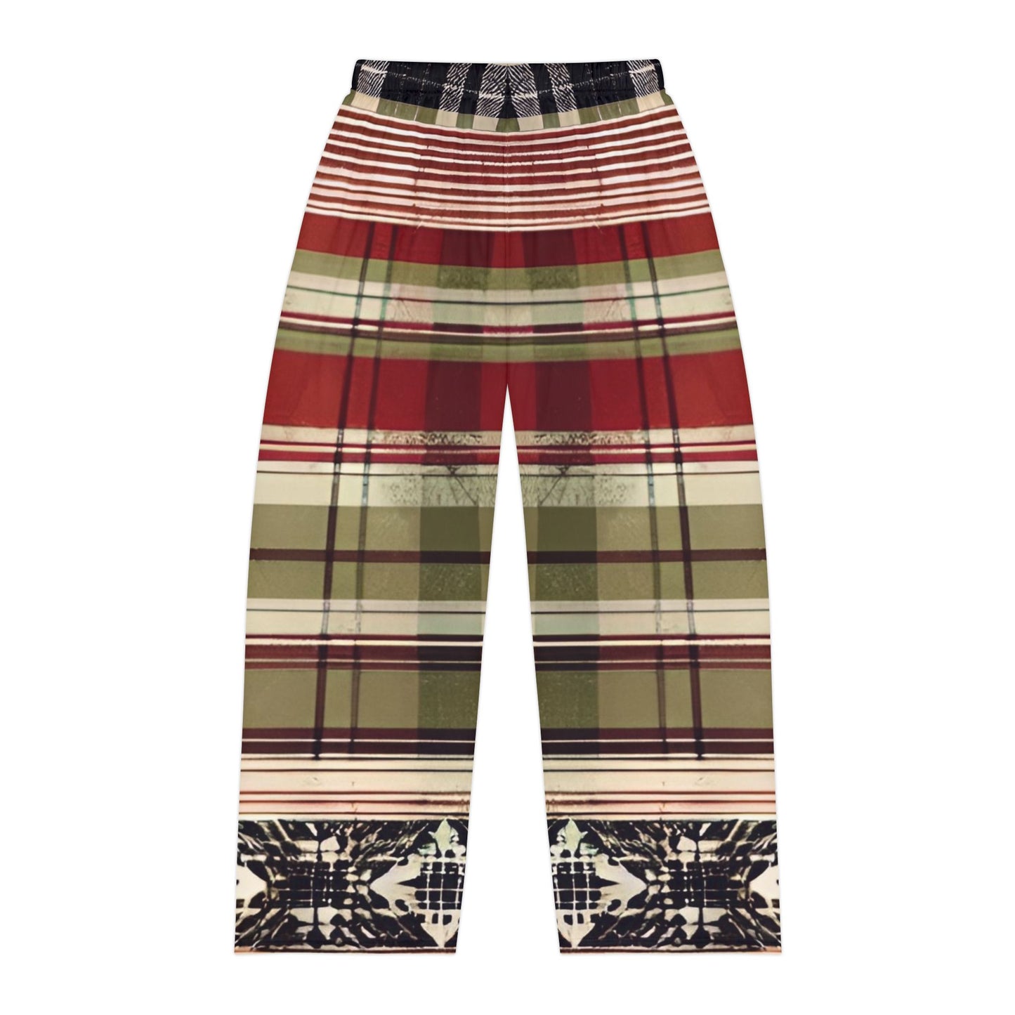 Between the Lines Plaid Men's Pajama Pants (AOP)