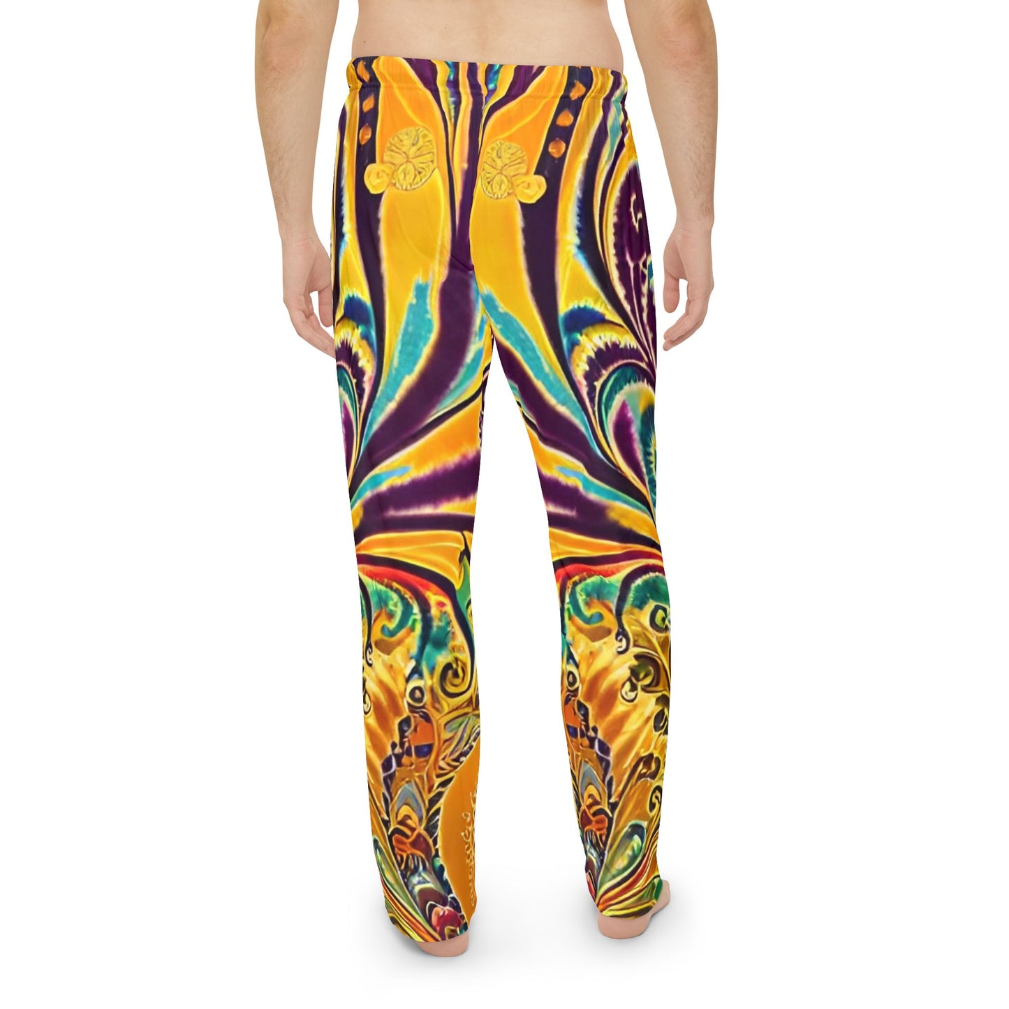 Radiant Swirl Men's Pajama Pants (AOP)