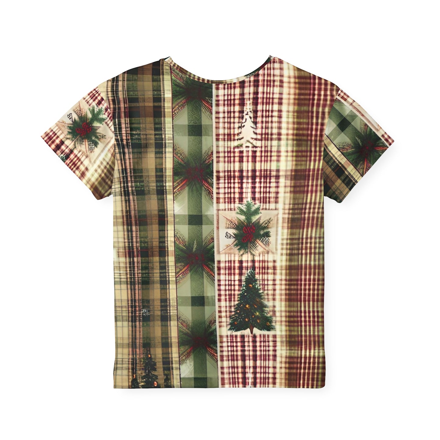 Winter Pine Plaid Kids Sports Jersey (AOP)