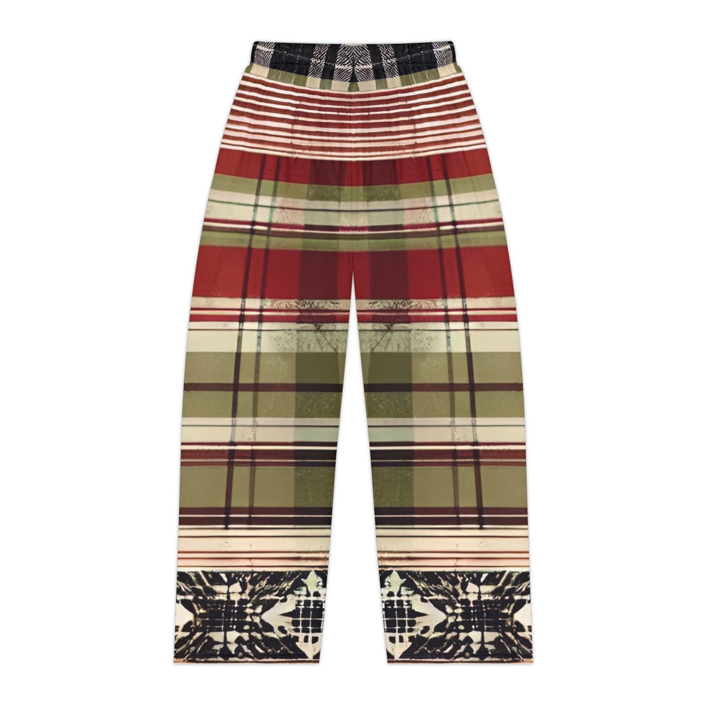 Between the Lines Plaid Women's Pajama Pants (AOP)