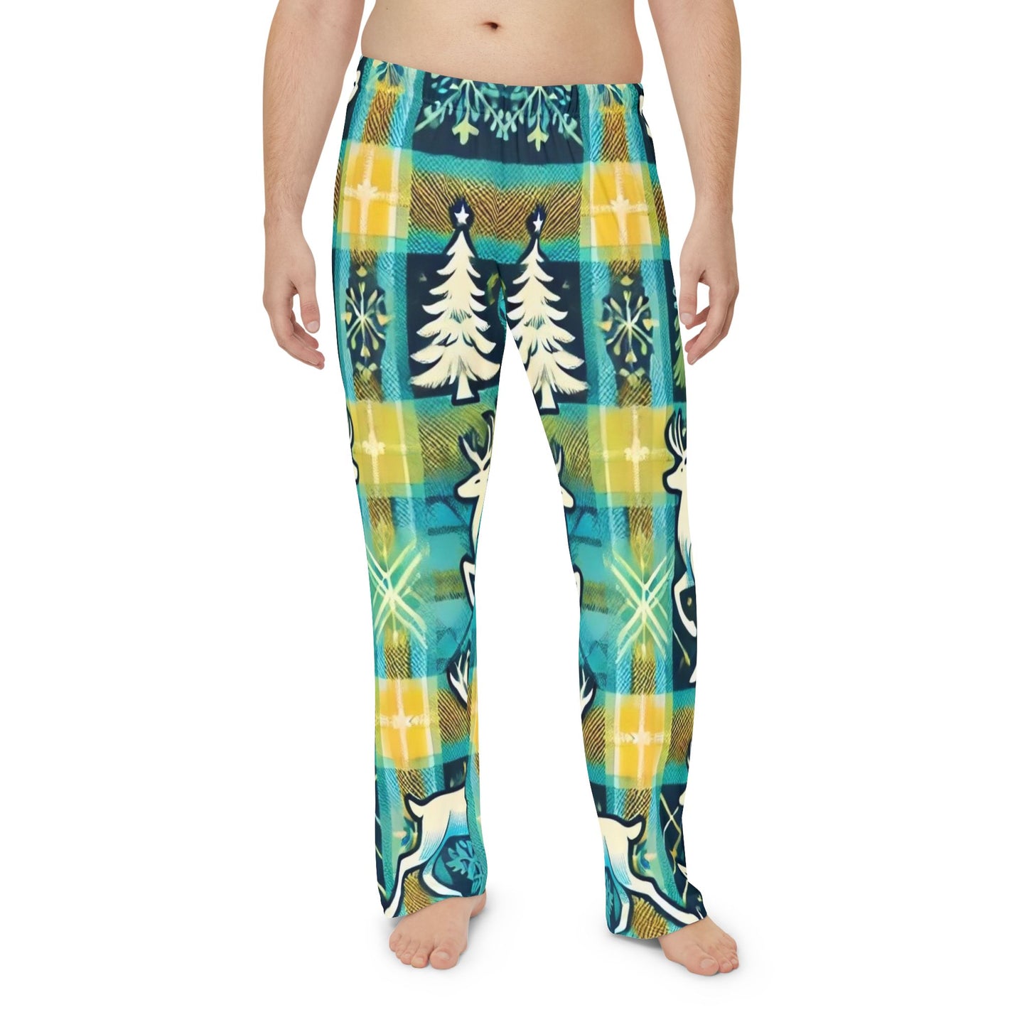 Young Stag Men's Pajama Pants (AOP)