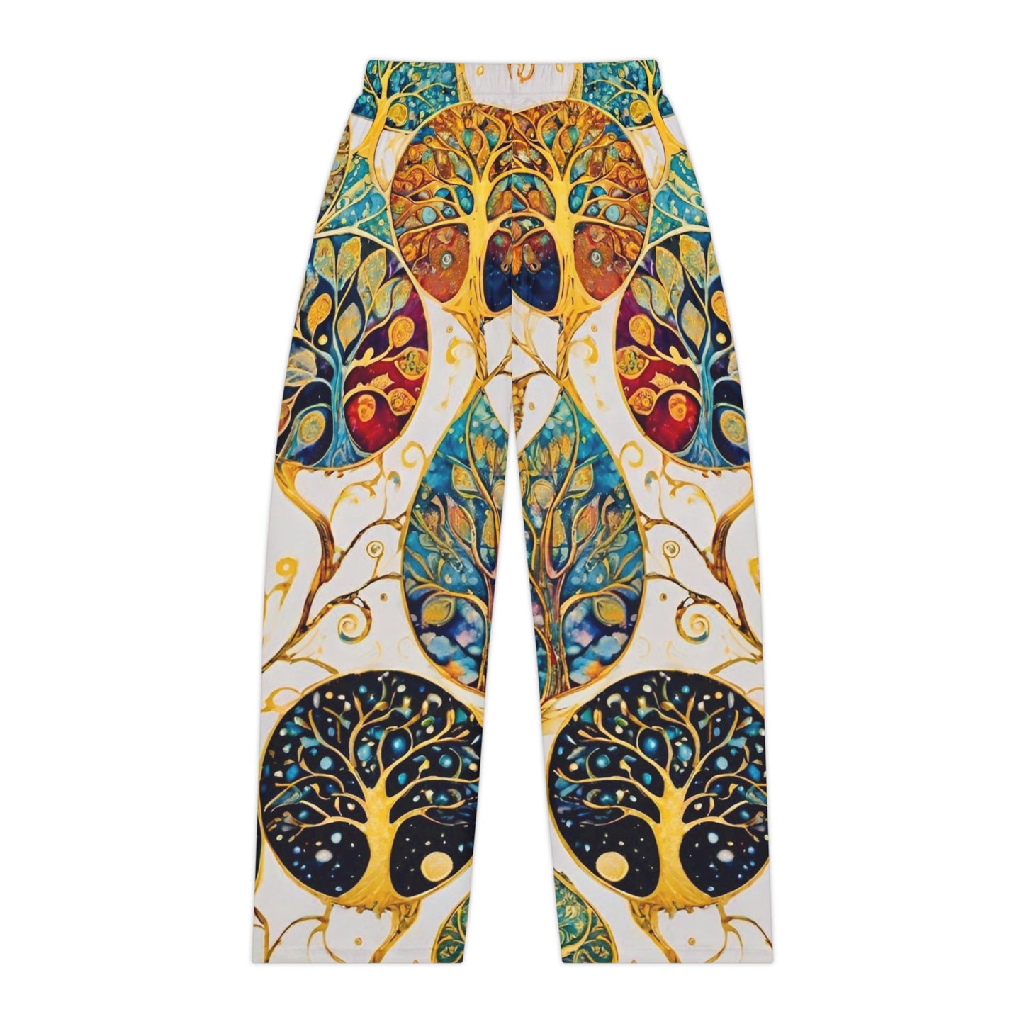 Golden Bloom Women's Pajama Pants (AOP)