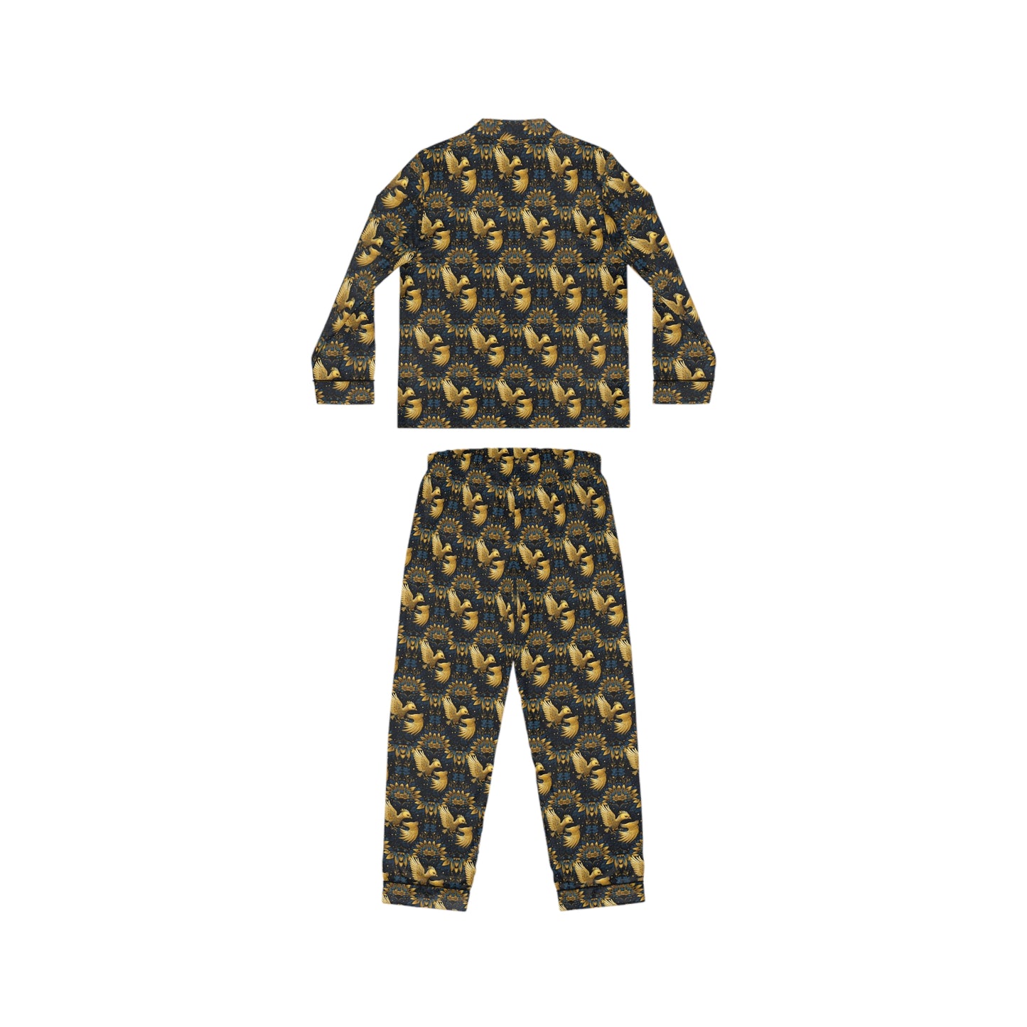 Golden Bird Women's Satin Pajamas (AOP)