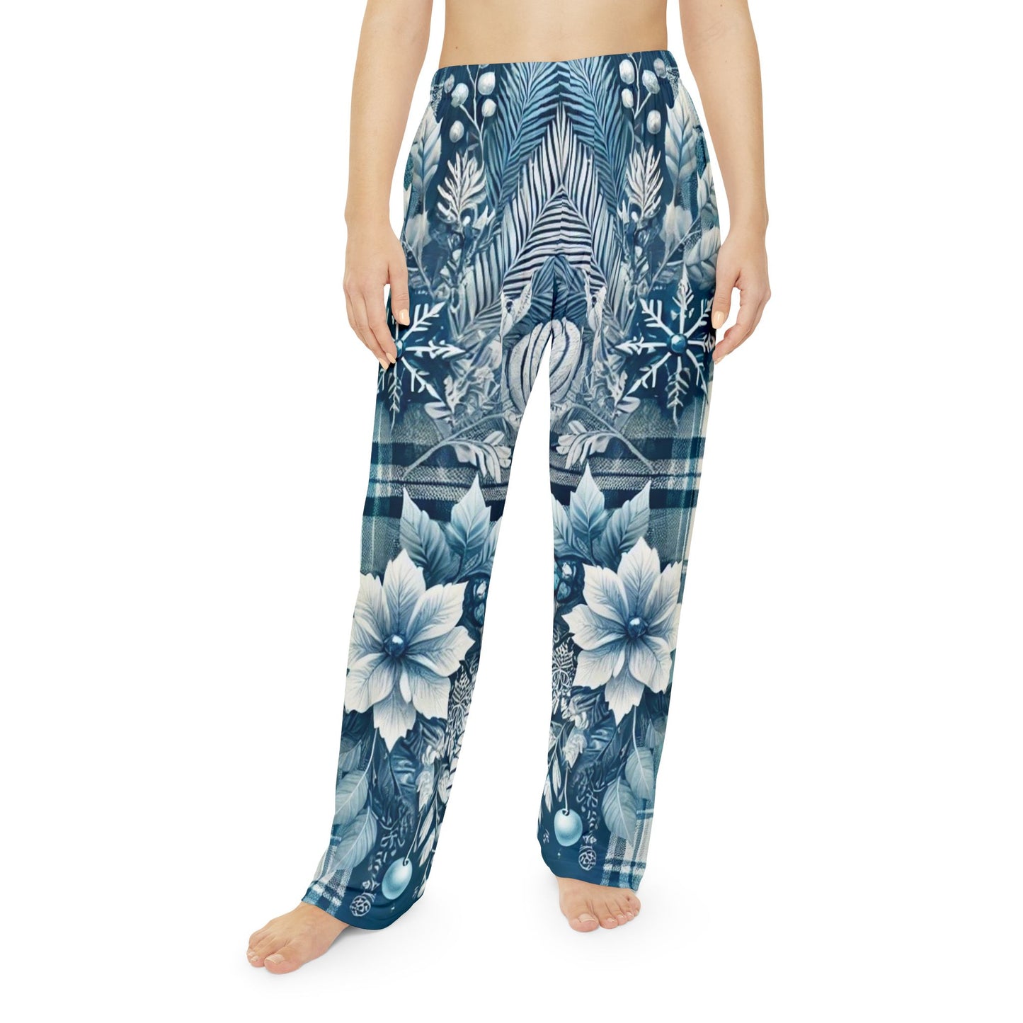 Polar Plaid Women's Pajama Pants (AOP)