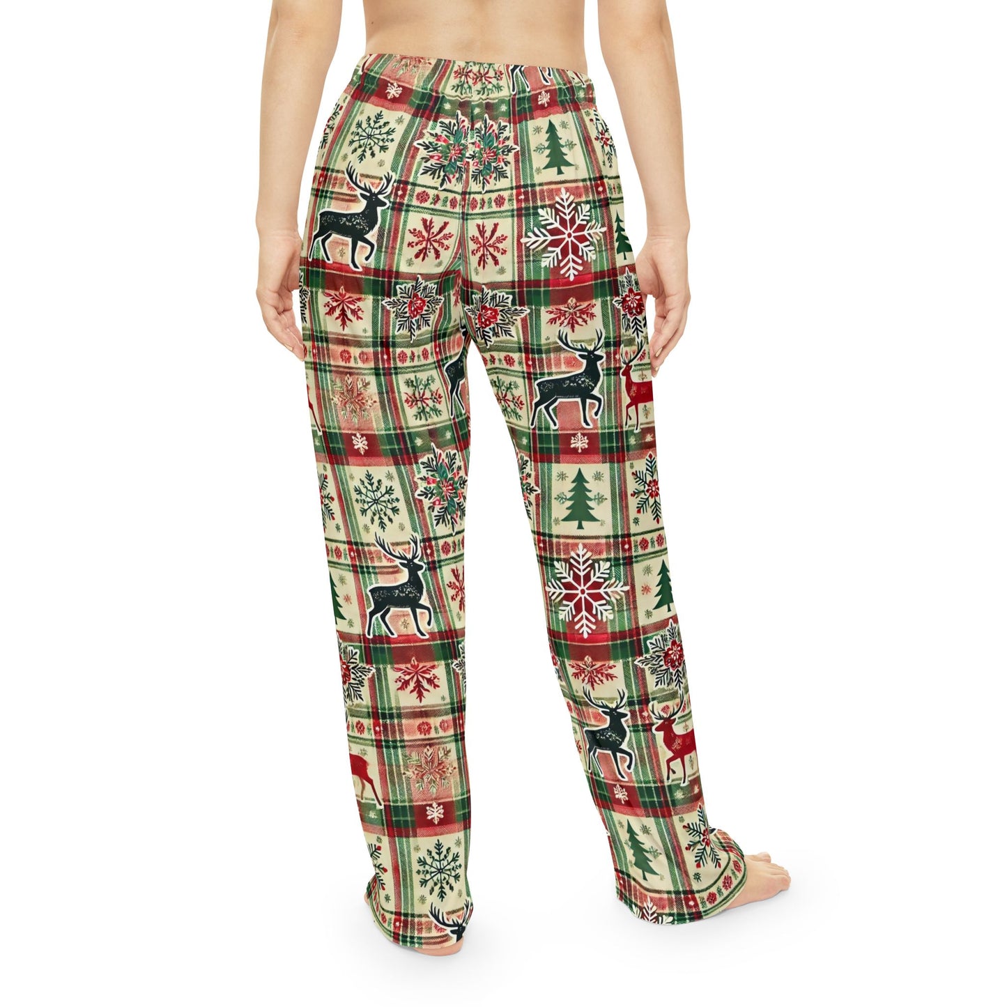 Evergreen Stag Women's Pajama Pants (AOP)