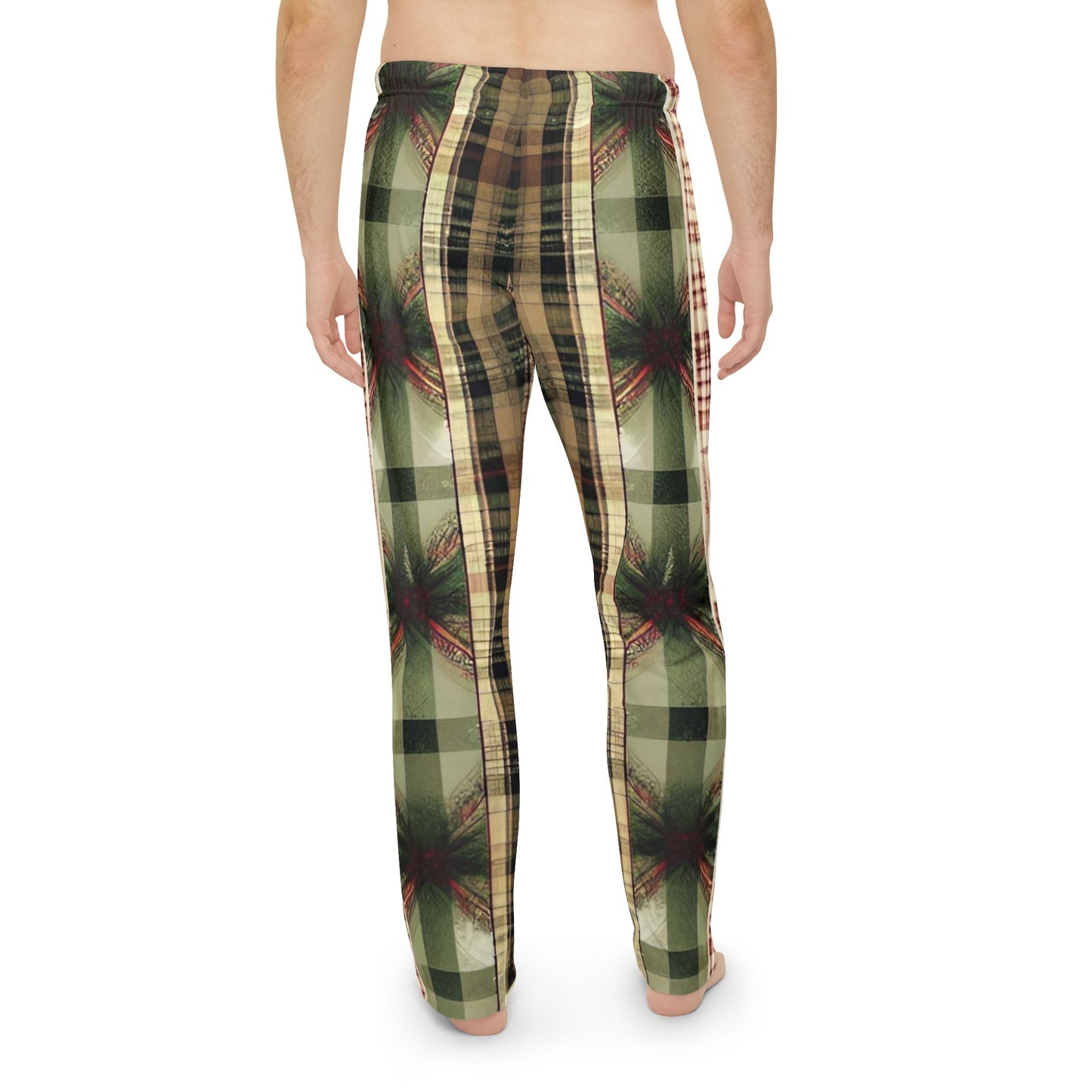 Winter Pine Plaid Men's Pajama Pants (AOP)