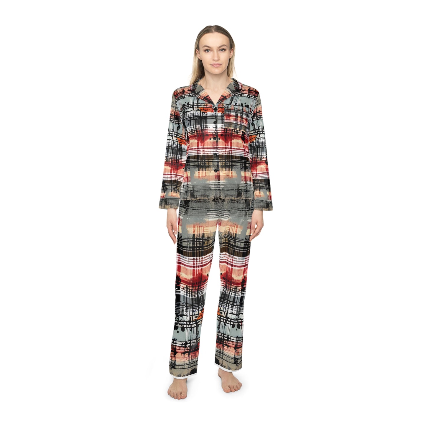 Friday Night Women's Satin Pajamas (AOP)