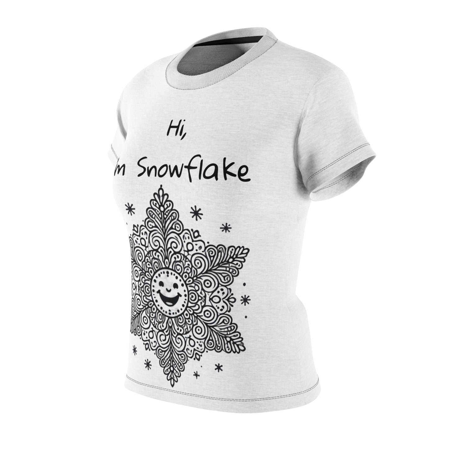 Snowflake Women's Cut & Sew Tee (AOP)