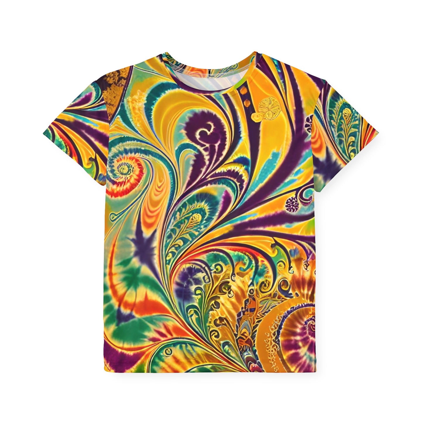 Radiant Swirl Kids Sports Jersey (AOP)