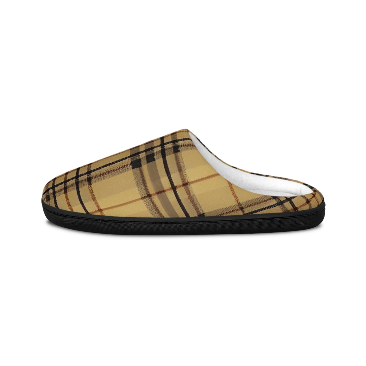 Double Check Plaid Men's Indoor Slippers