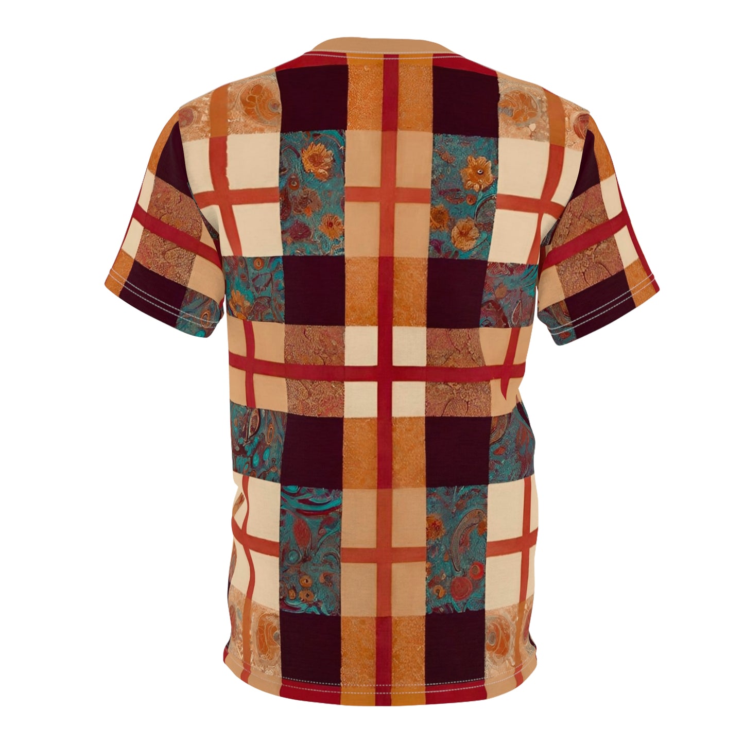 Flowers & Plaid Men's T-Shirt