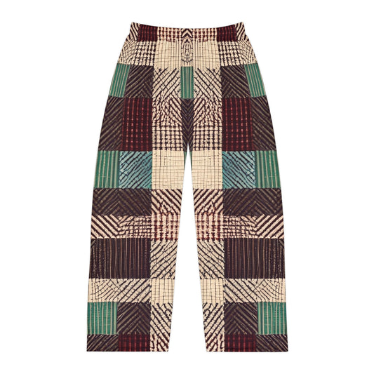 Cabin Retreat Plaid Men's Pajama Pants (AOP)