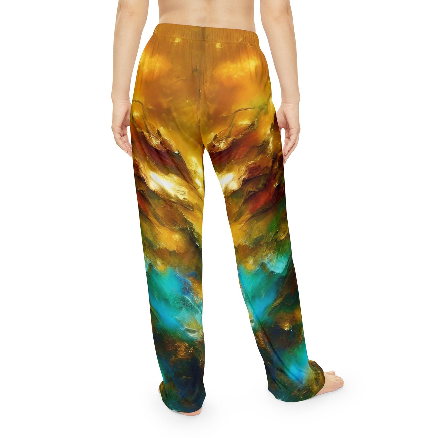 Marbled Women's Pajama Pants (AOP)