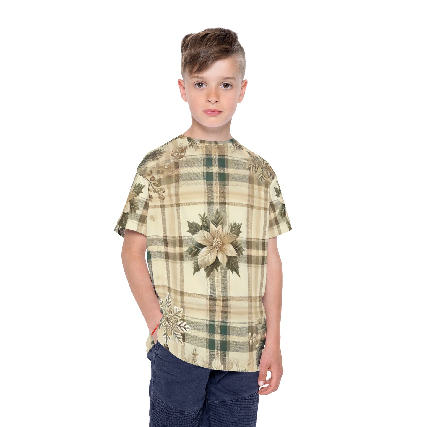 Gold Bow Kids Sports Jersey (AOP)