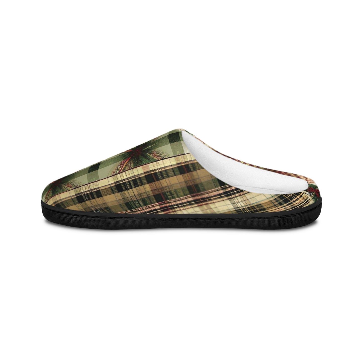 Winter Pine Plaid Women's Indoor Slippers