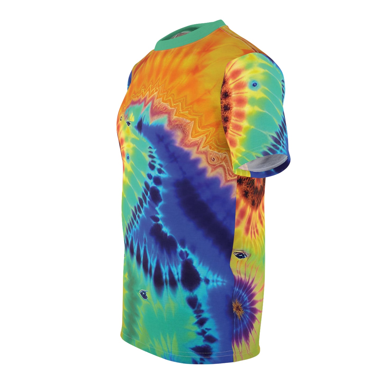 Rainbow Swirl Men's Cut & Sew Tee (AOP)