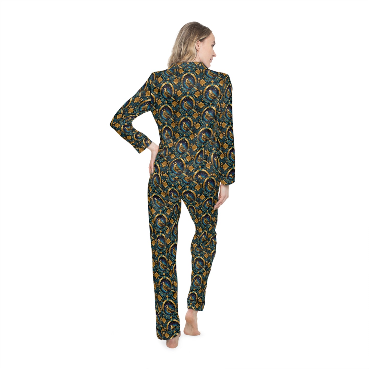 Perched Women's Satin Pajamas (AOP)