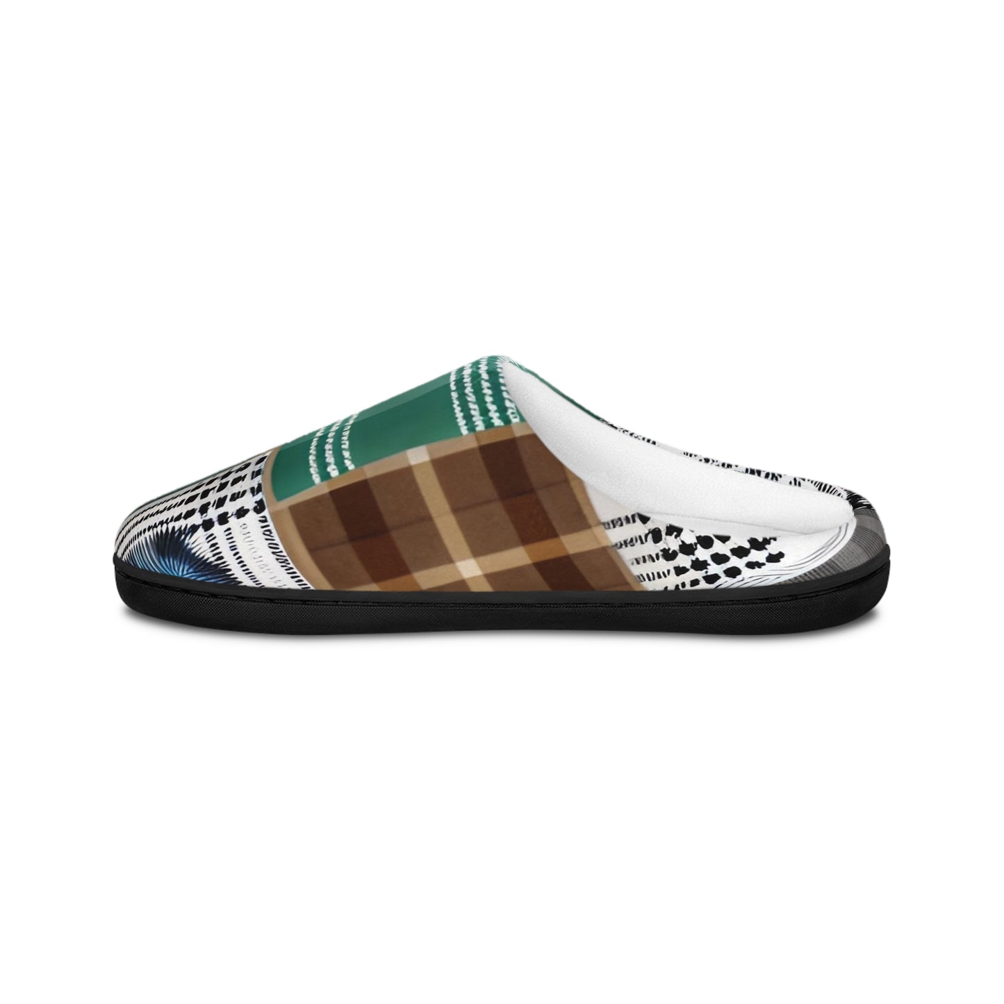 Plaid Patchwork Men's Indoor Slippers