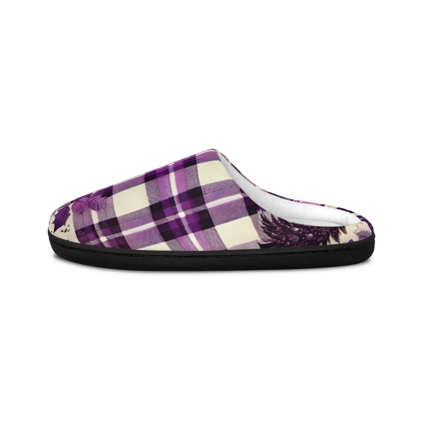 Copy of Icy Grape Plaid Men's Indoors Slippers