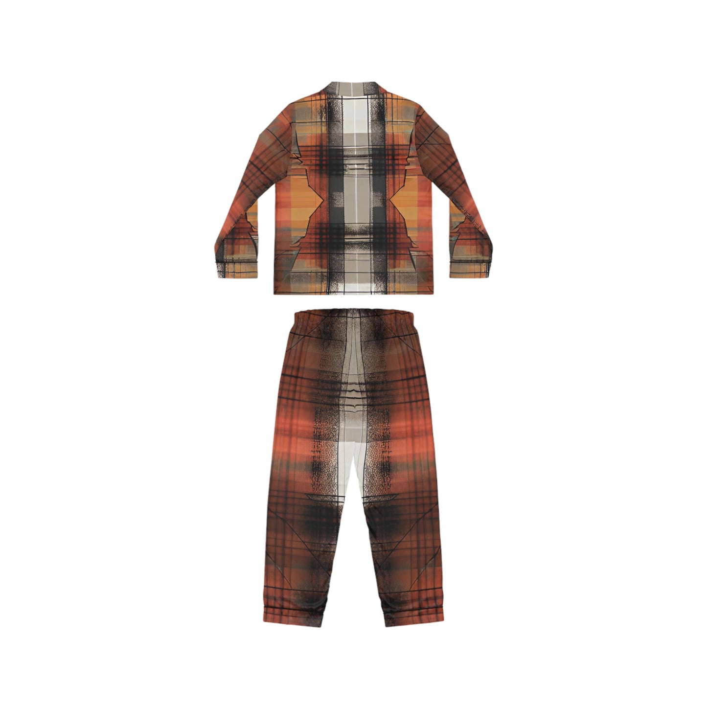 Plaid Ember Women's Satin Pajamas (AOP)