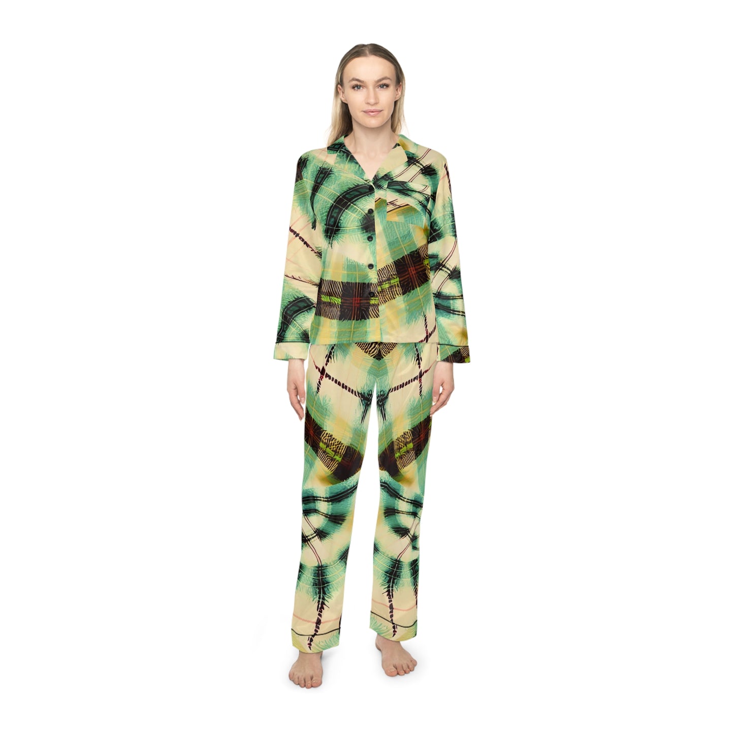 Melody Women's Satin Pajamas (AOP)