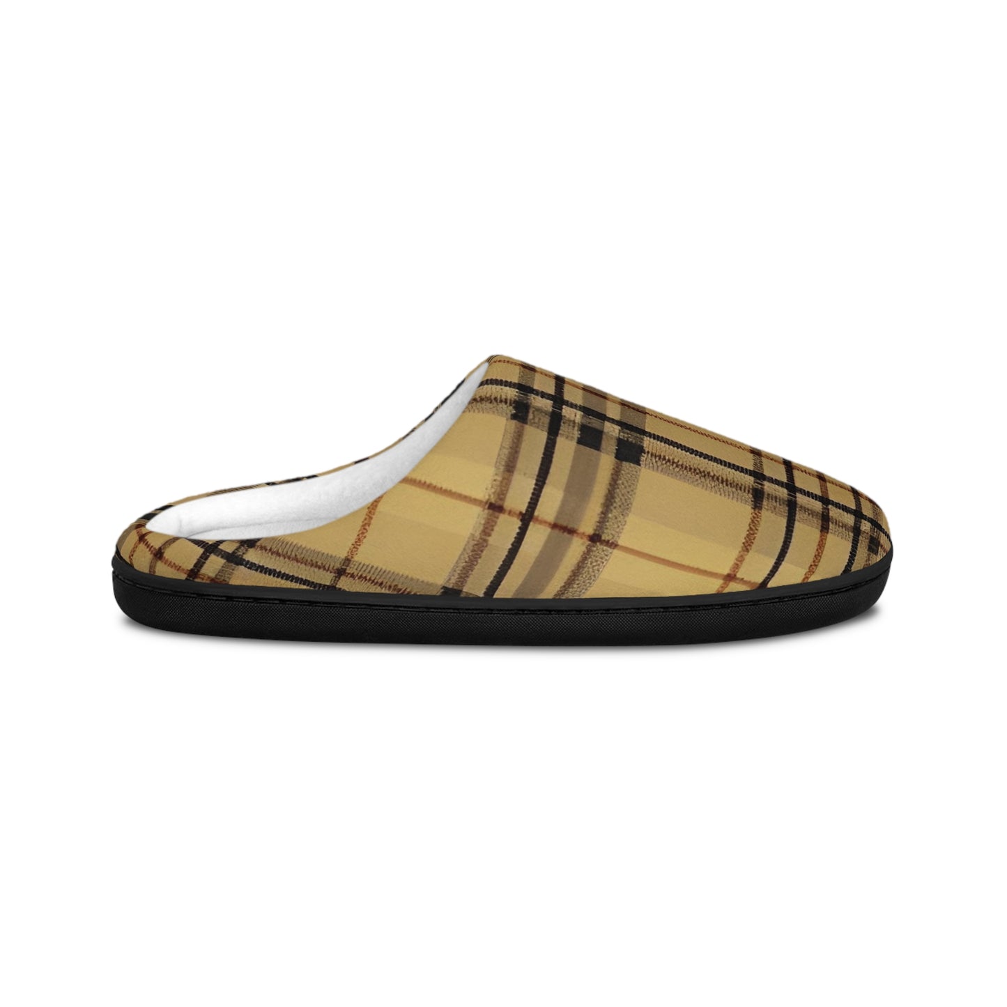 Double Check Plaid Men's Indoor Slippers