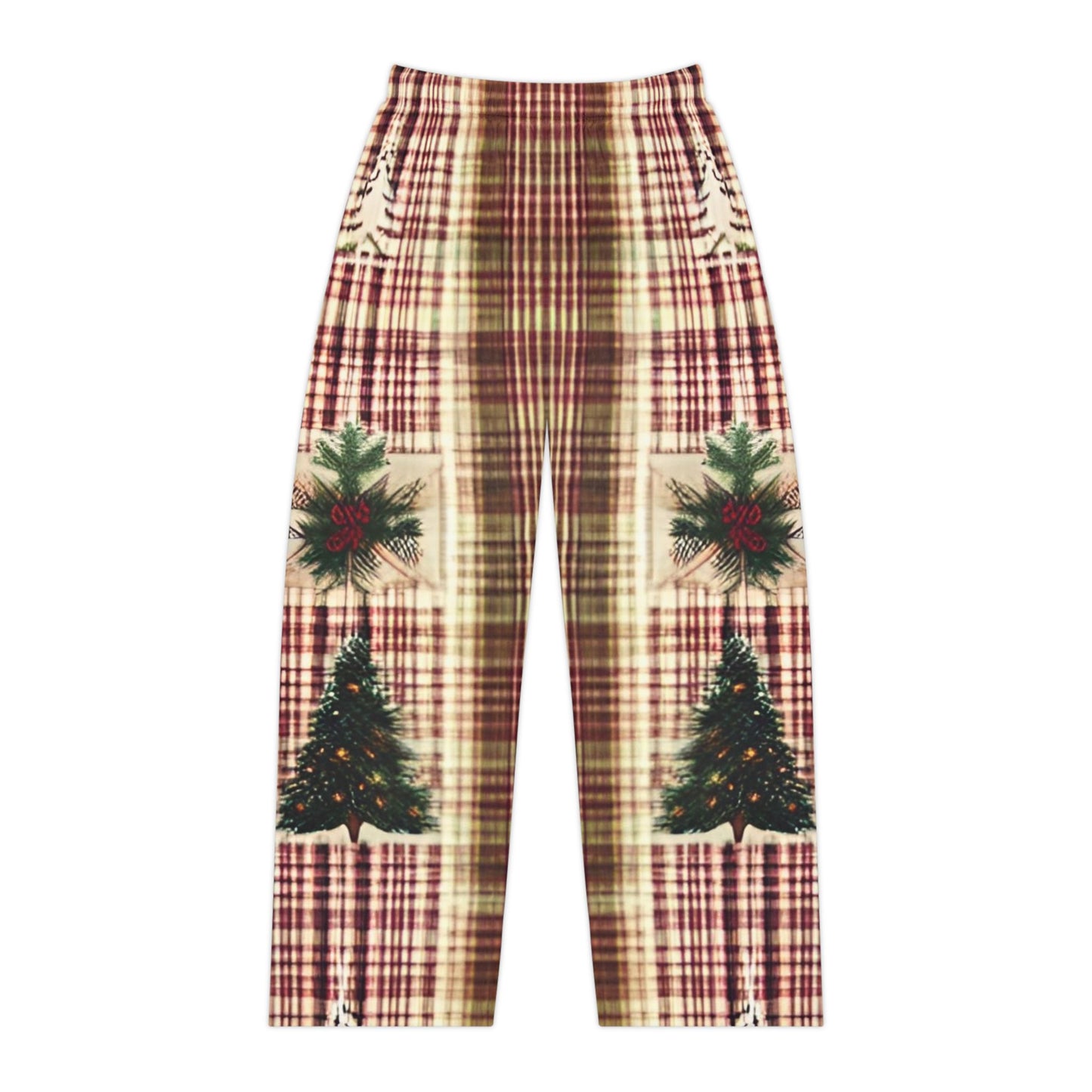 Winter Pine Plaid Women's Pajama Pants (AOP)