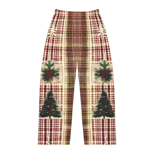 Winter Pine Plaid Women's Pajama Pants (AOP)