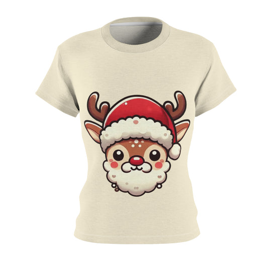 Hello Santa Women's Cut & Sew Tee (AOP)