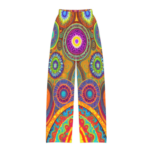 Prismatic Bloom Kids Pajama Pants (AOP)